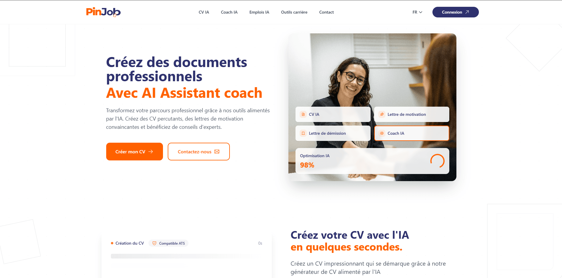 Job Platform Landing Page-Pinjob