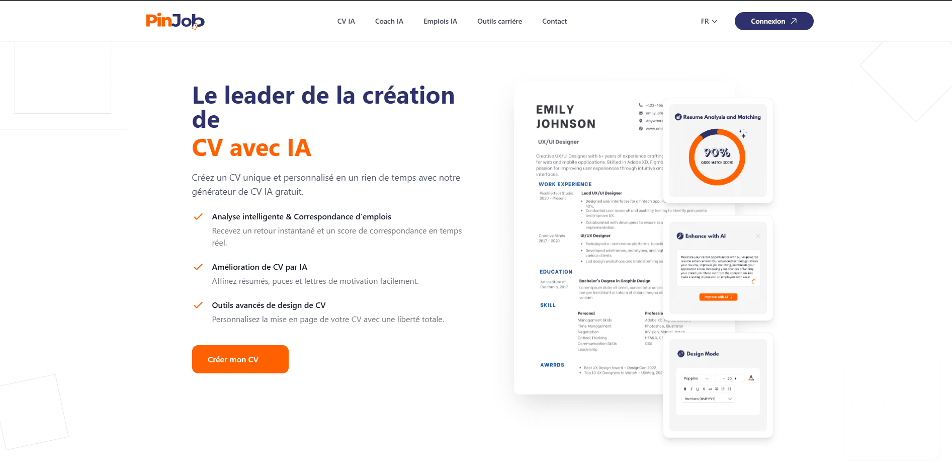 Job Platform Landing Page-Pinjob screenshot 2
