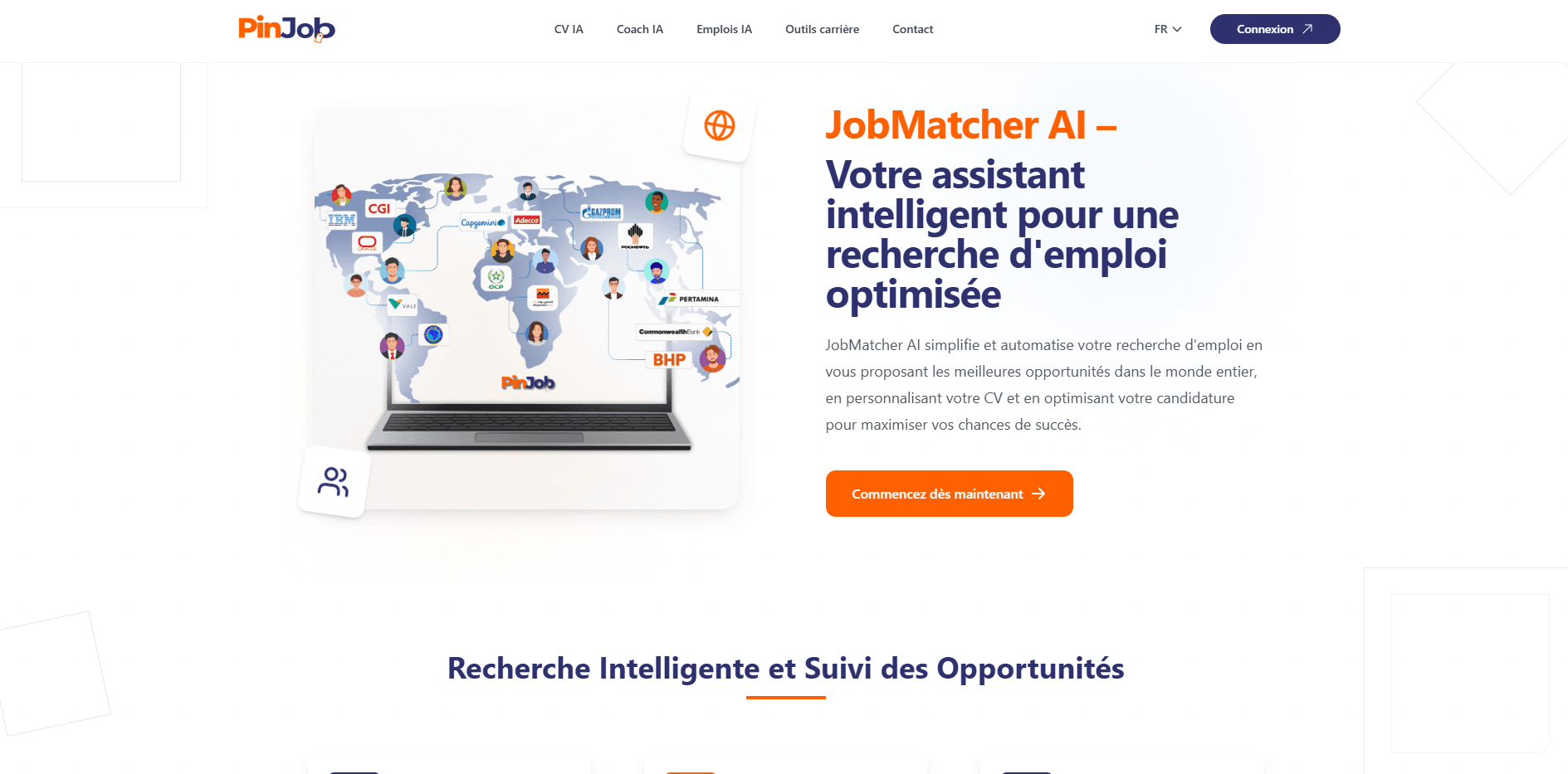 Job Platform Landing Page-Pinjob screenshot 3
