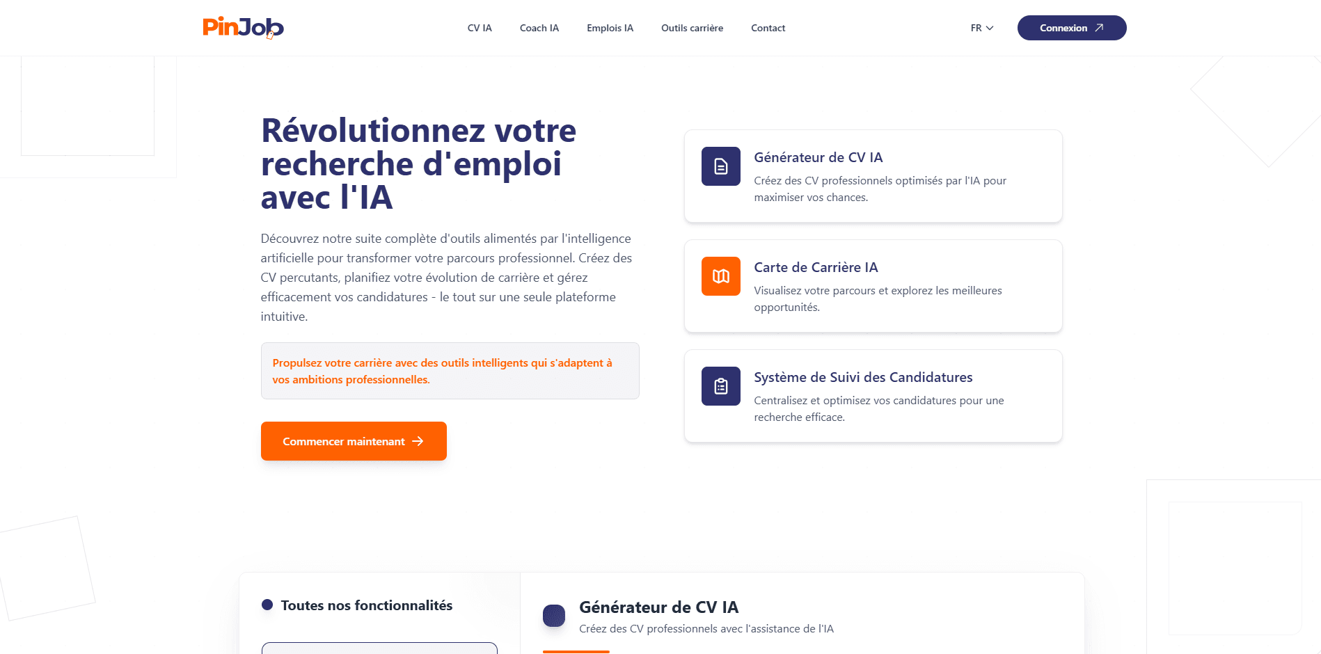 Job Platform Landing Page-Pinjob screenshot 4