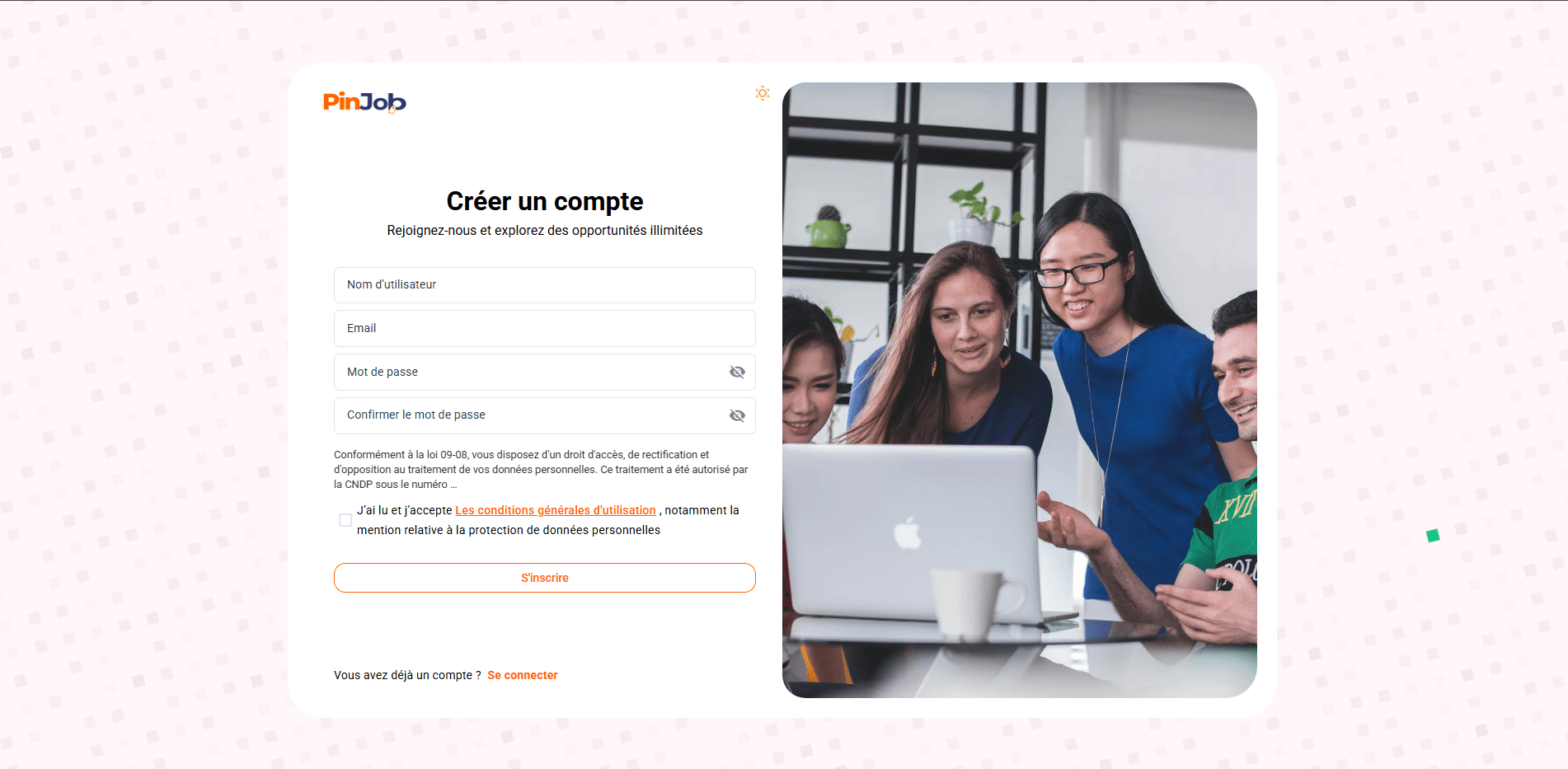 Job Platform Landing Page-Pinjob screenshot 5