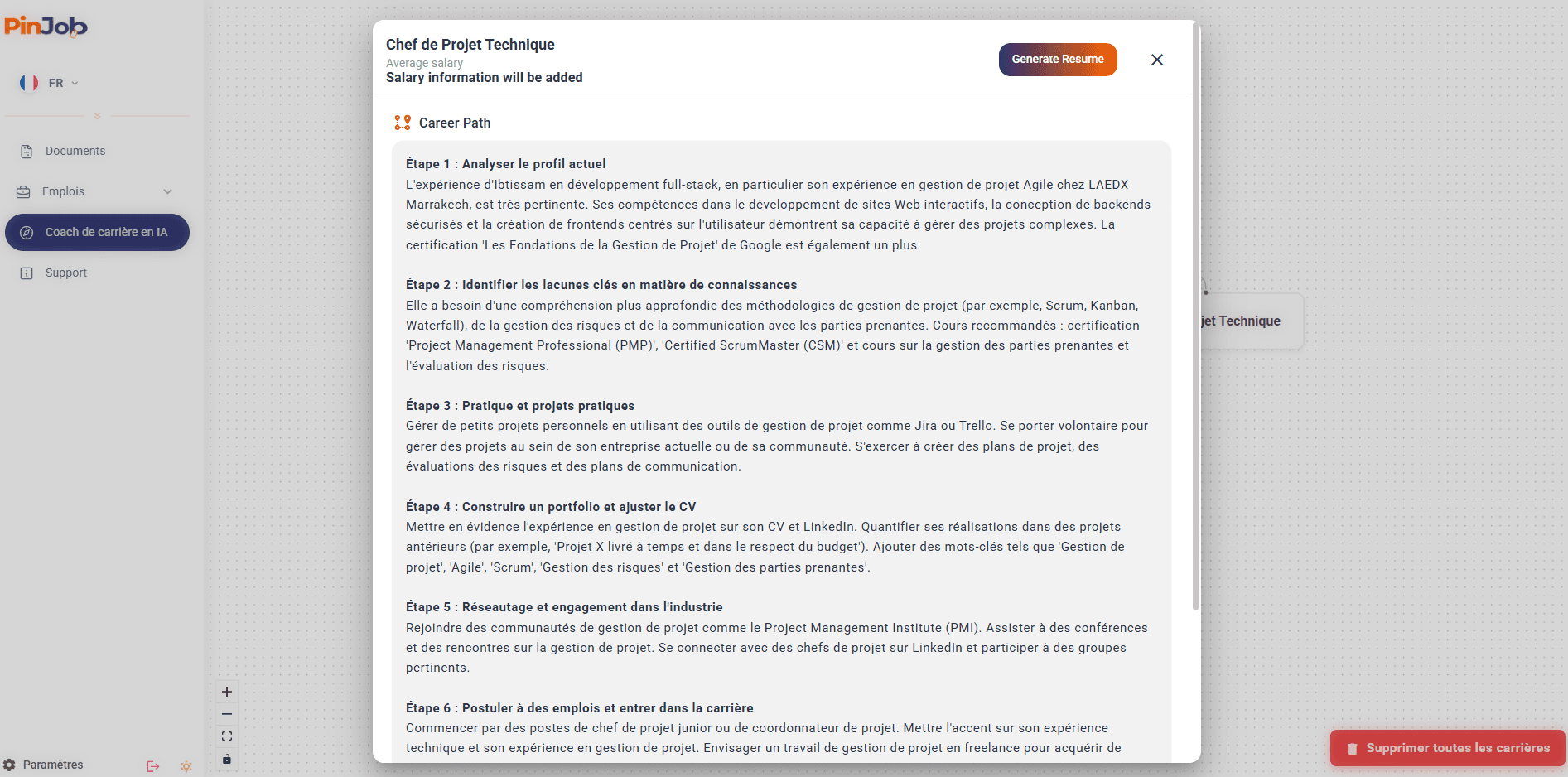 PinJob App — AI-Powered Resume Builder & Career Platform screenshot 4