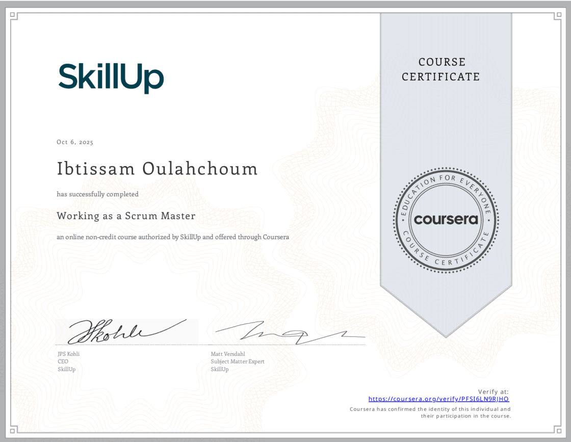 Working as a Scrum Master