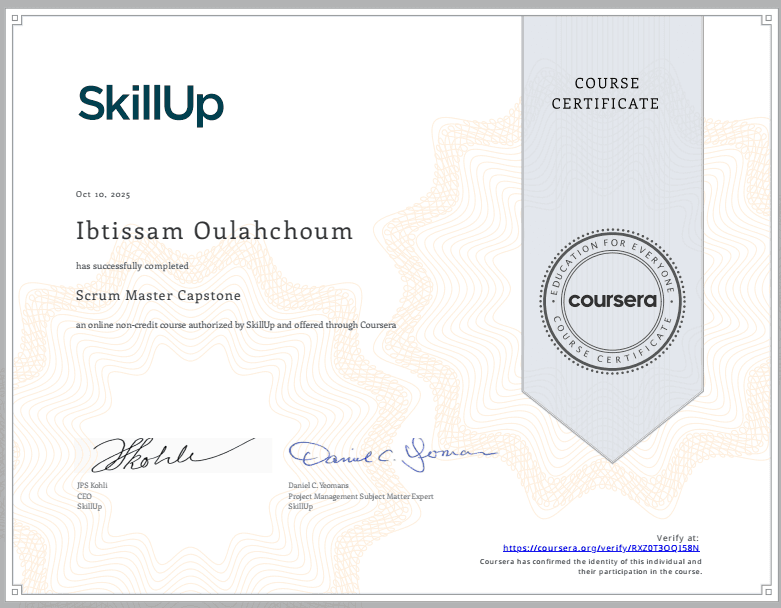 Scrum Master Capstone