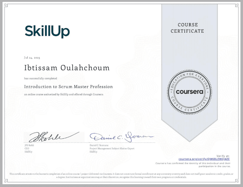 Introduction to Scrum Master Profession