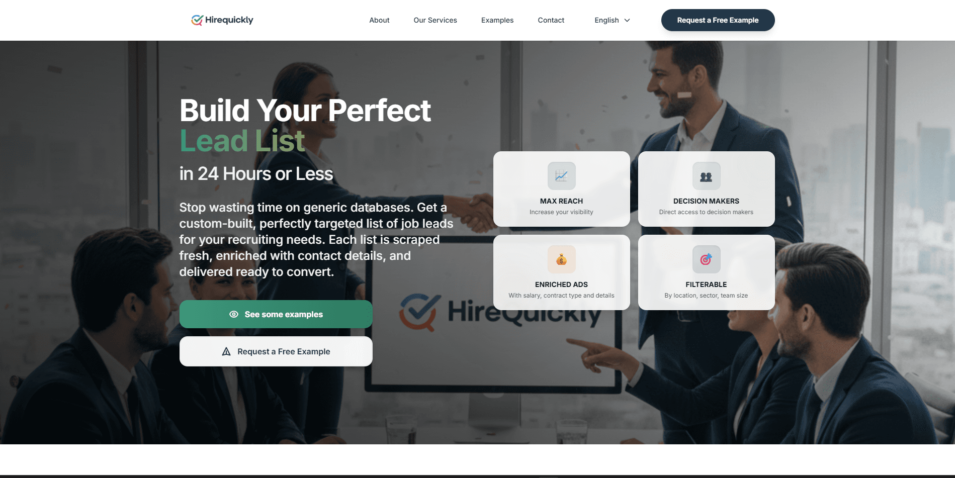 HireQuickly — Bespoke B2B Lead Generation Platform