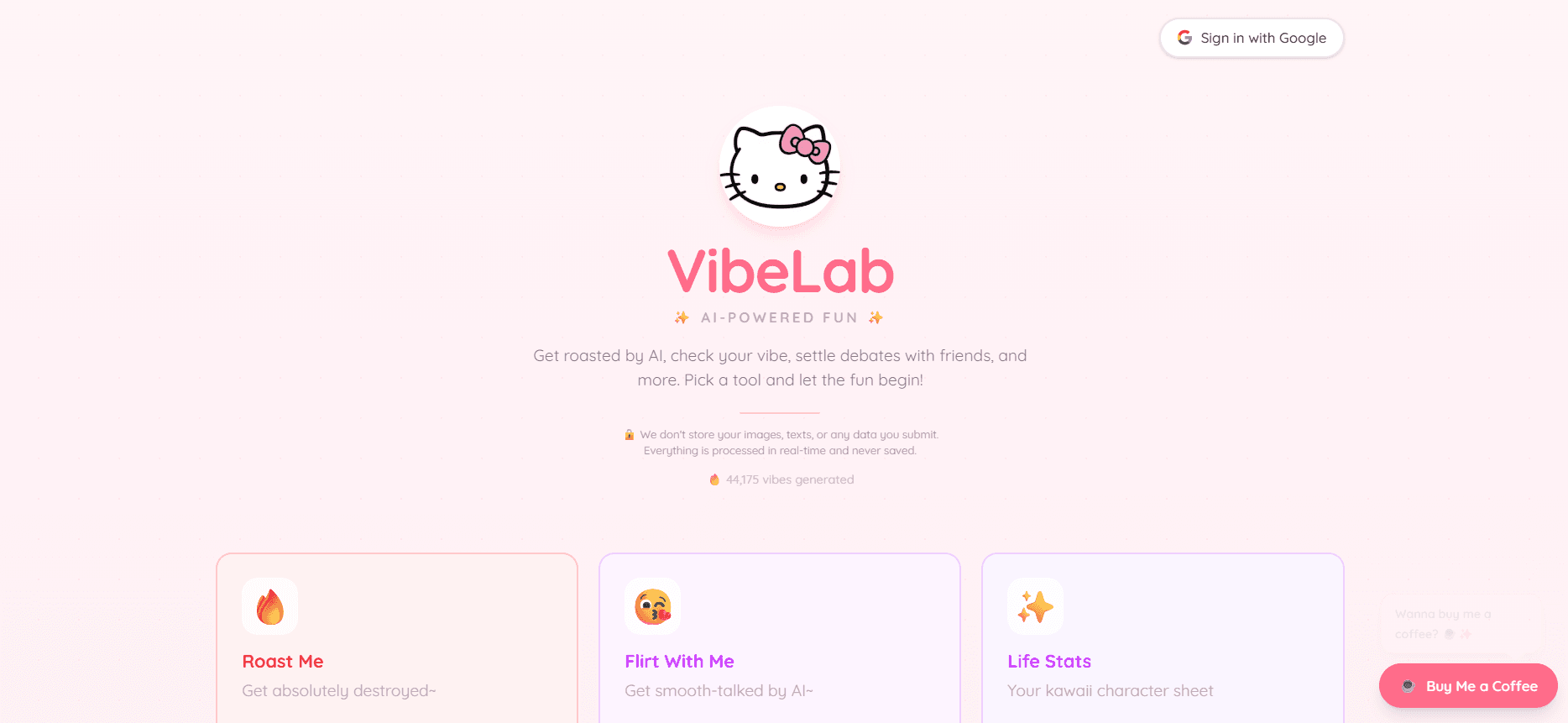 VibeLab – AI Fun Tools Platform screenshot 6